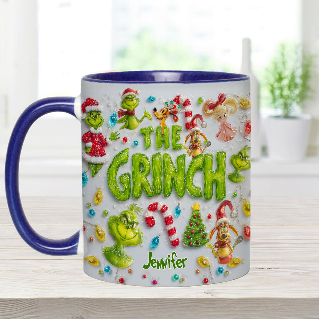 Merry Greenmas - Personalized Stole Christmas Accent Mug