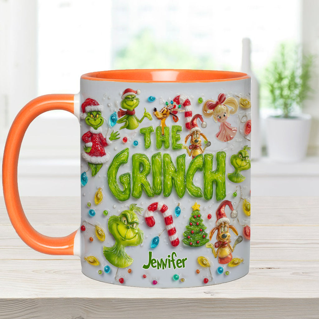 Merry Greenmas - Personalized Stole Christmas Accent Mug