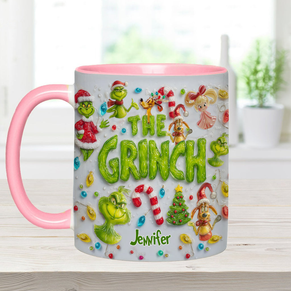 Merry Greenmas - Personalized Stole Christmas Accent Mug