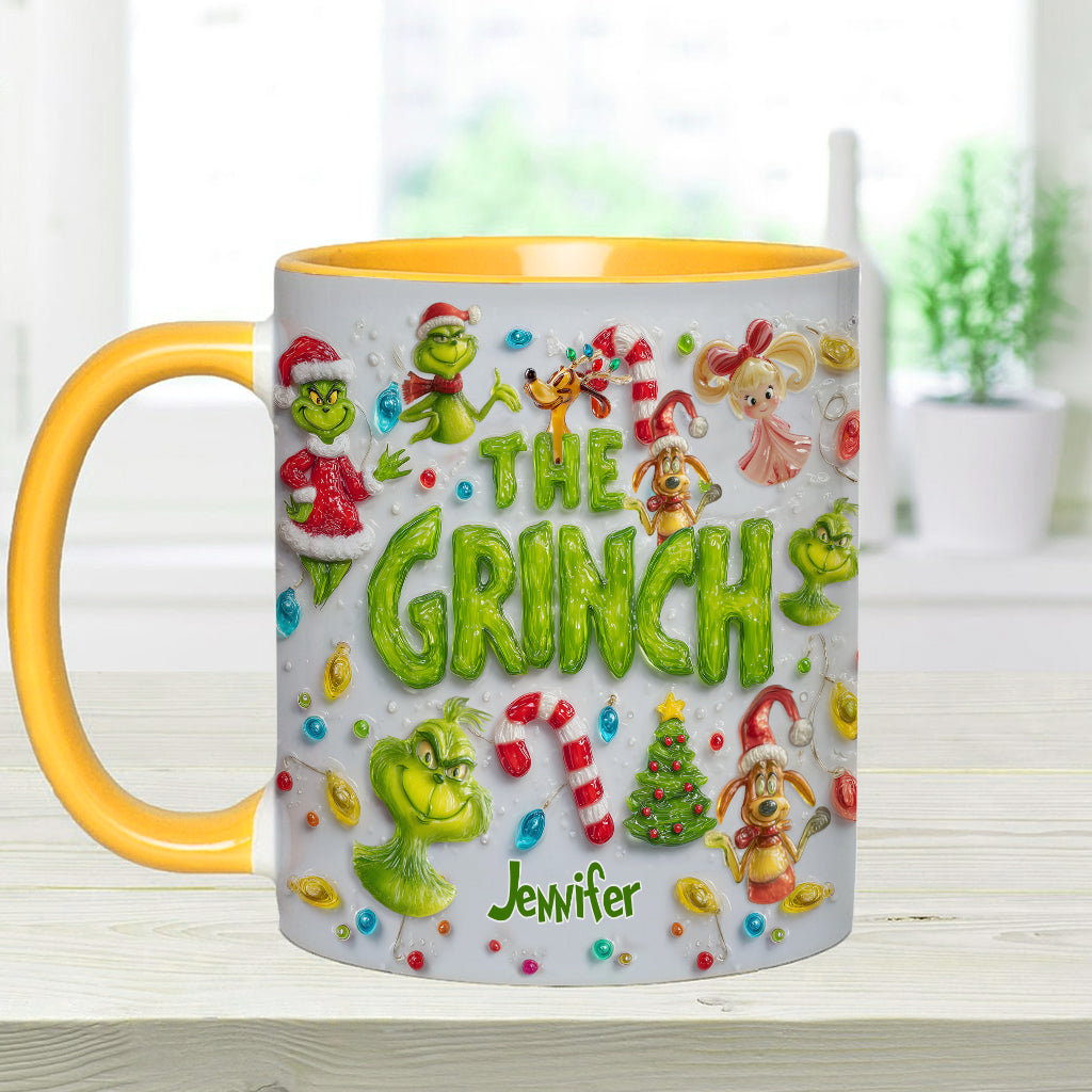Merry Greenmas - Personalized Stole Christmas Accent Mug