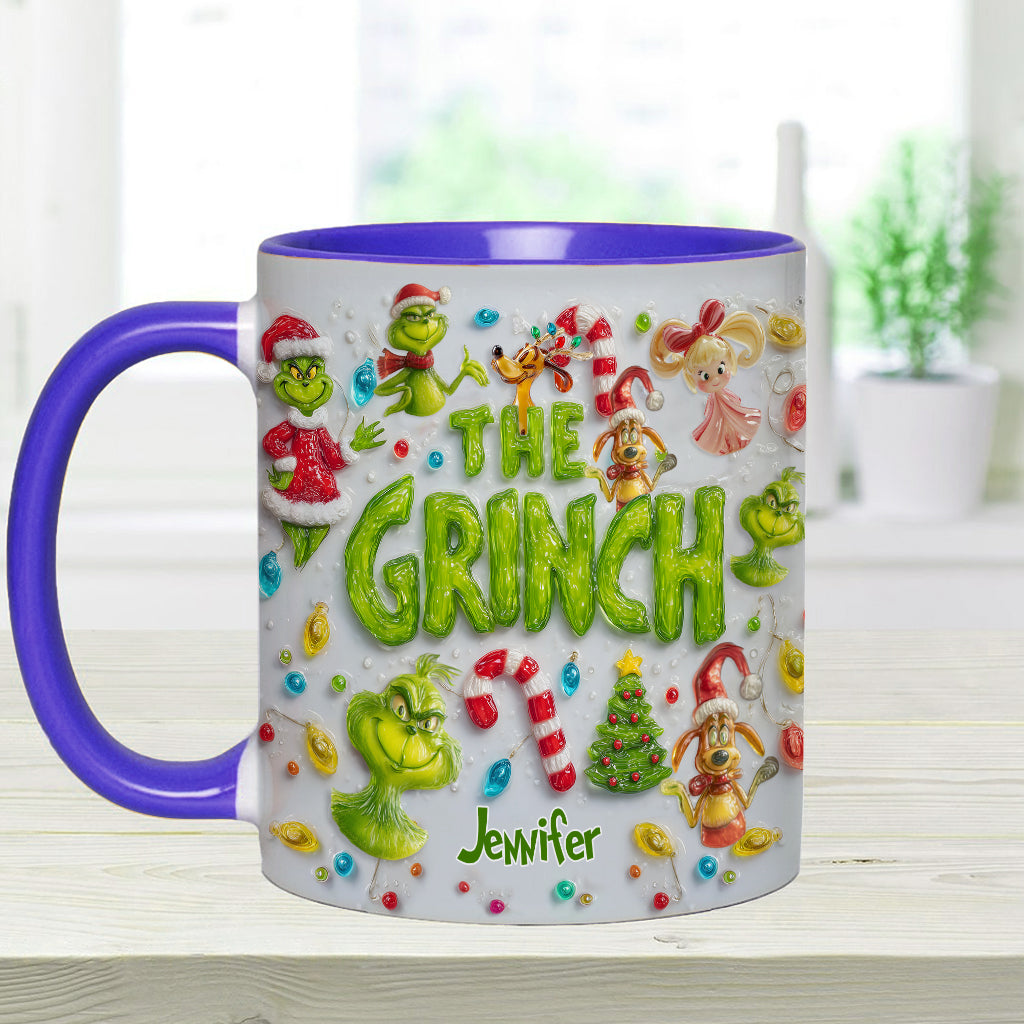 Merry Greenmas - Personalized Stole Christmas Accent Mug
