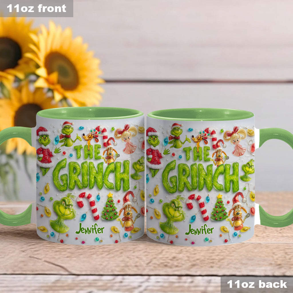 Merry Greenmas - Personalized Stole Christmas Accent Mug