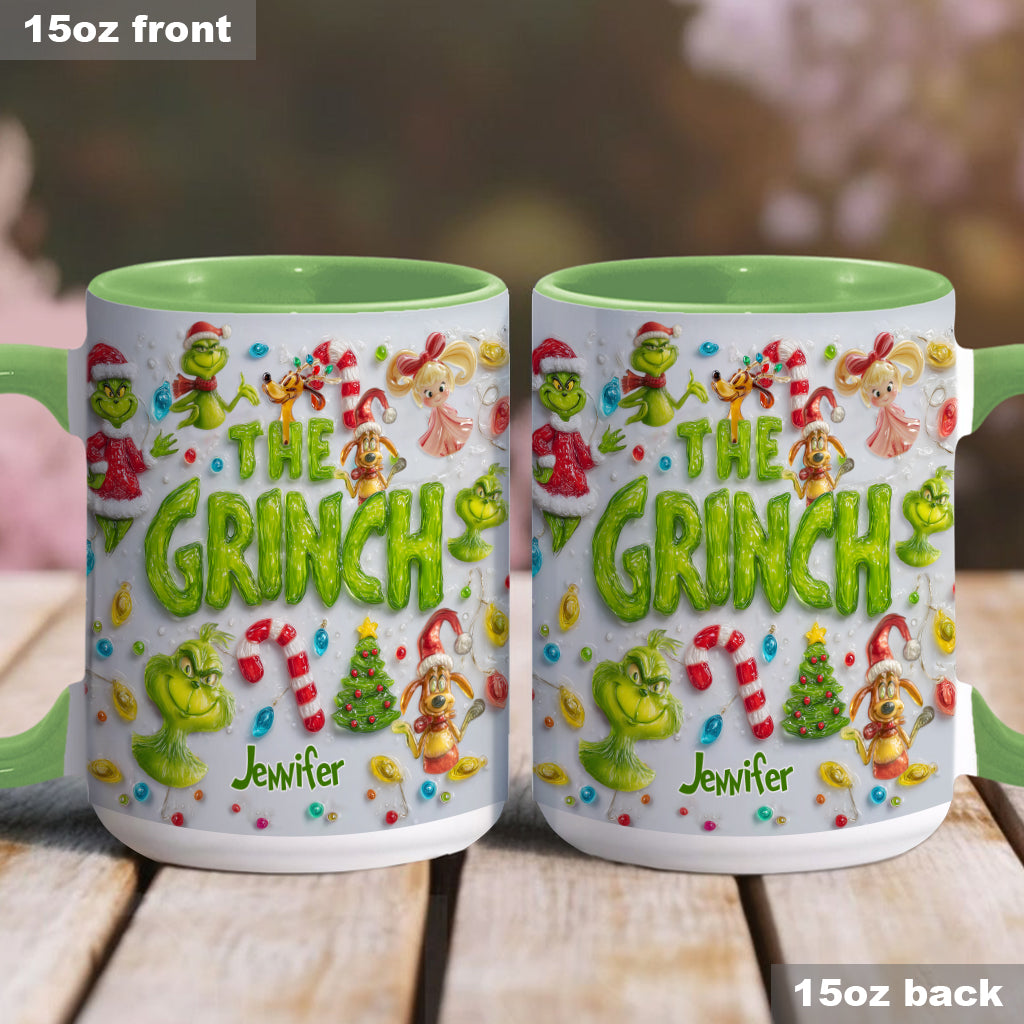 Merry Greenmas - Personalized Stole Christmas Accent Mug