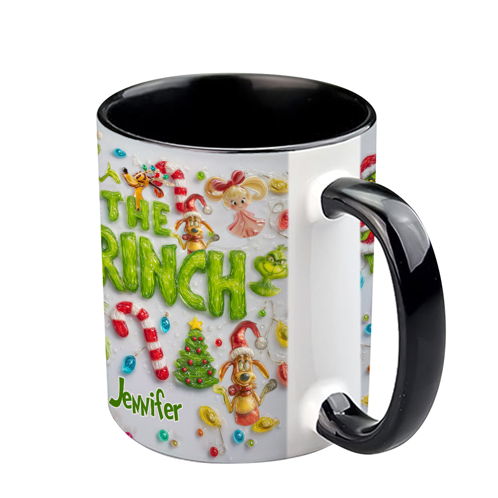 Merry Greenmas - Personalized Stole Christmas Accent Mug