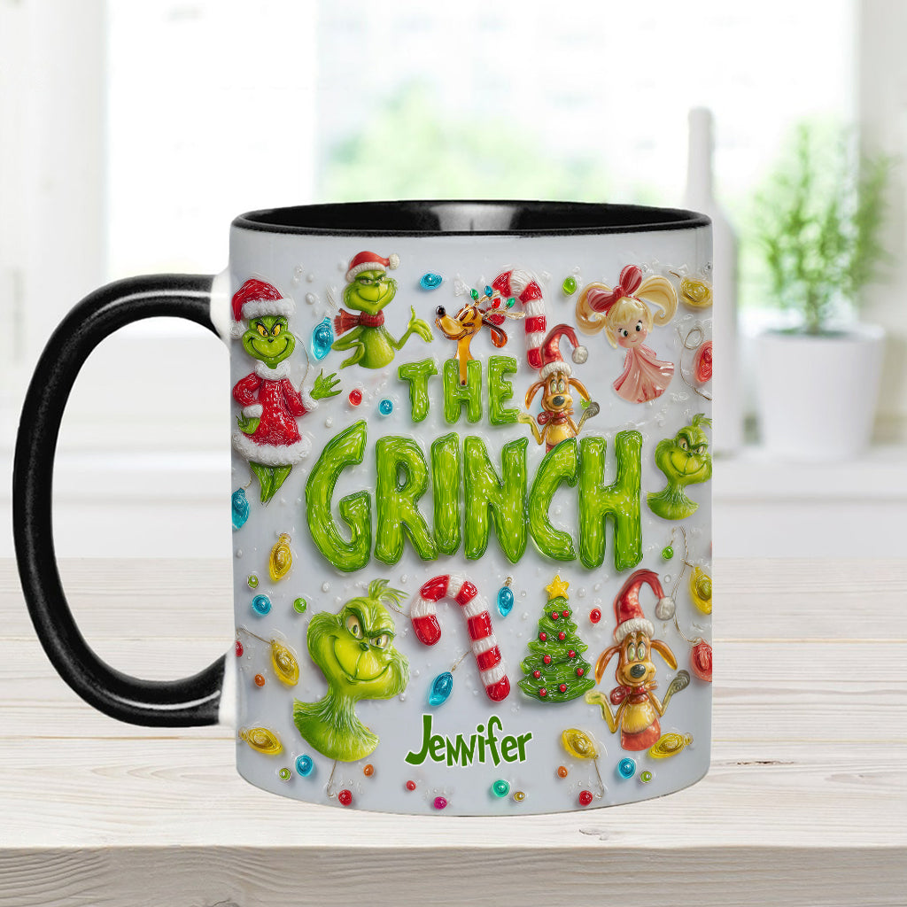 Merry Greenmas - Personalized Stole Christmas Accent Mug