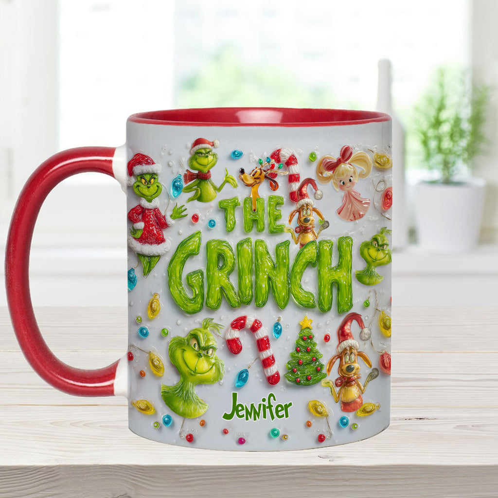 Merry Greenmas - Personalized Stole Christmas Accent Mug