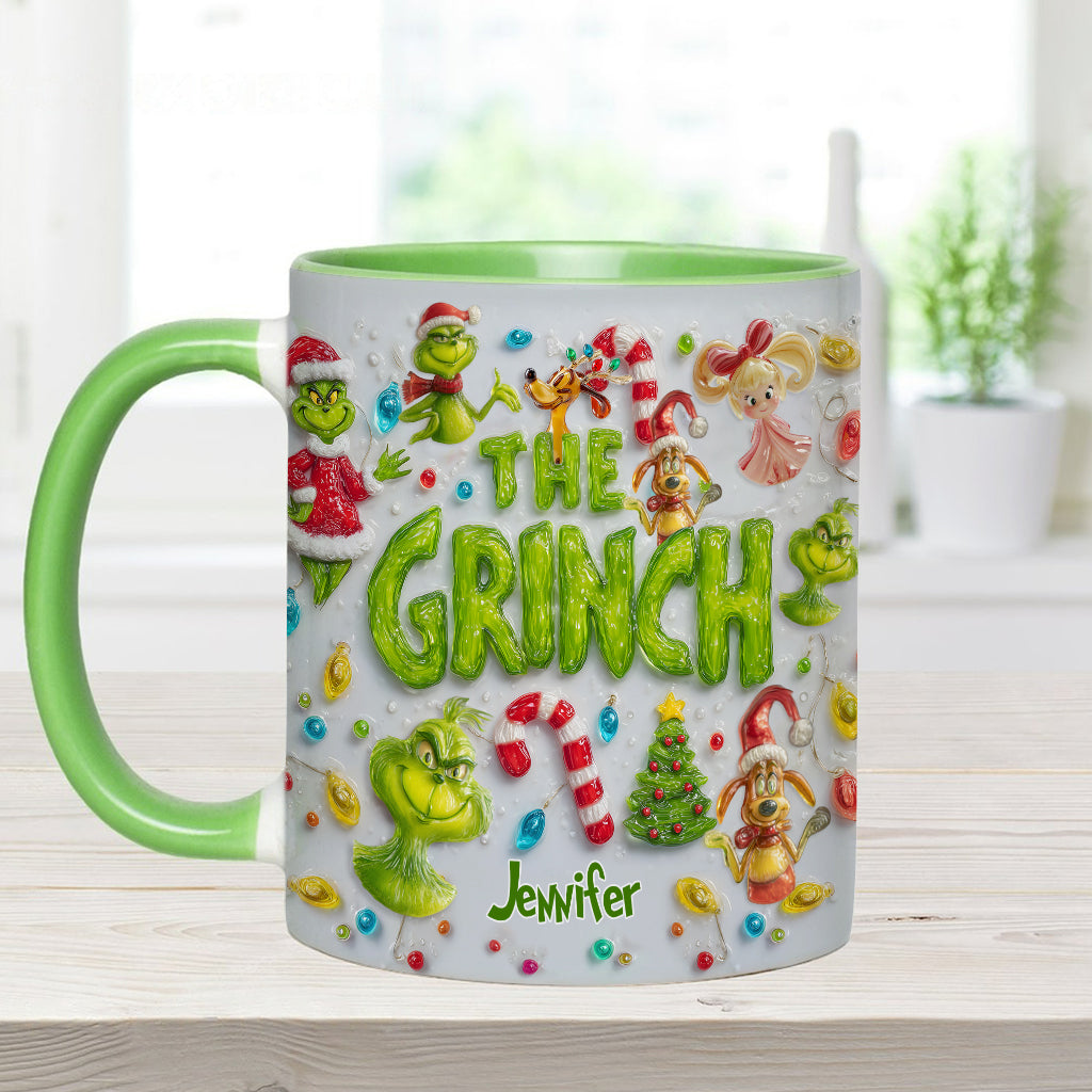 Merry Greenmas - Personalized Stole Christmas Accent Mug