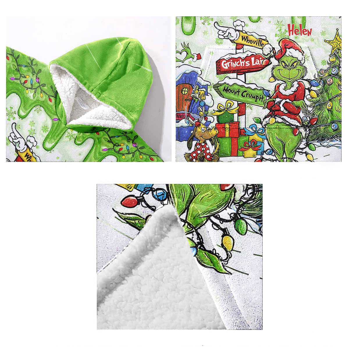 Welcome To Wholeville - Personalized Stole Christmas Blanket Hoodie