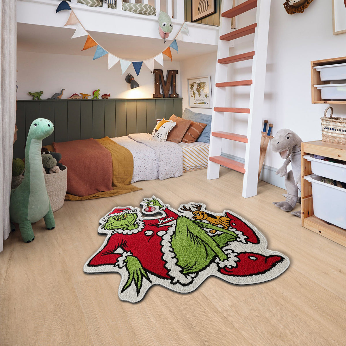 Merry Christmas - Personalized Stole Christmas Non-Slip Tufted Rug