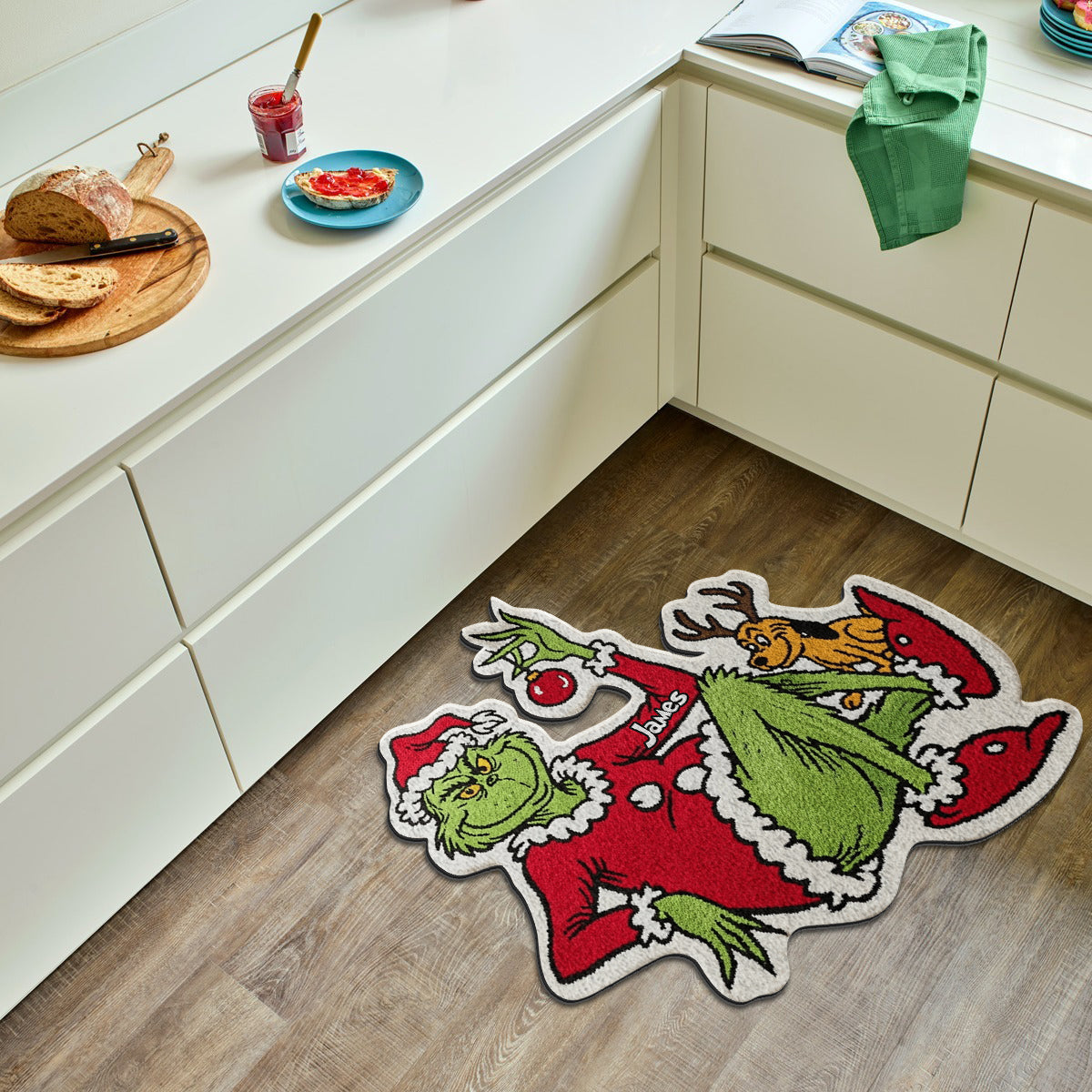 Merry Christmas - Personalized Stole Christmas Non-Slip Tufted Rug