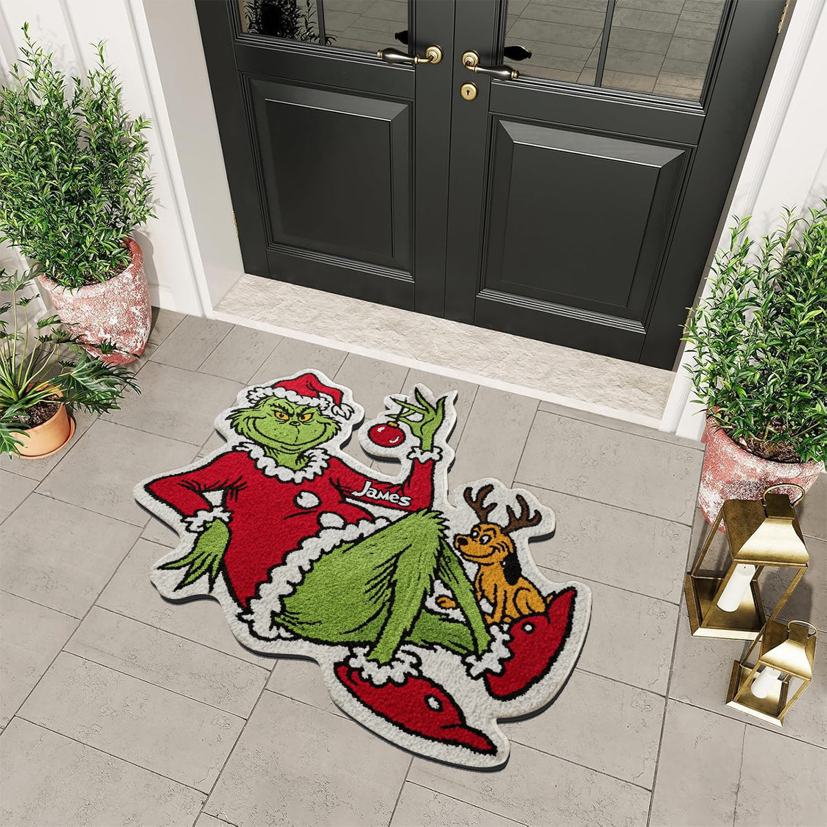 Merry Christmas - Personalized Stole Christmas Non-Slip Tufted Rug