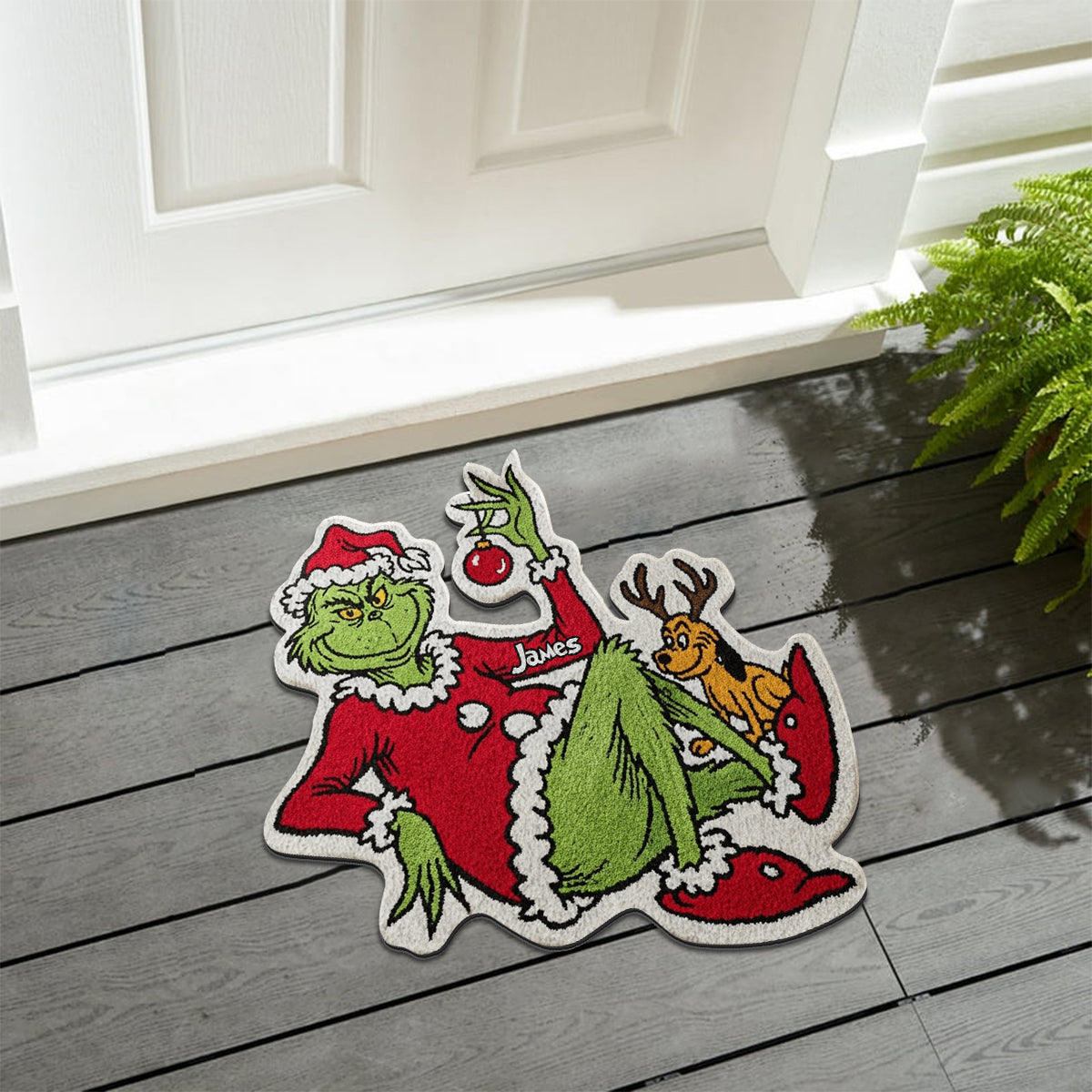 Merry Christmas - Personalized Stole Christmas Non-Slip Tufted Rug