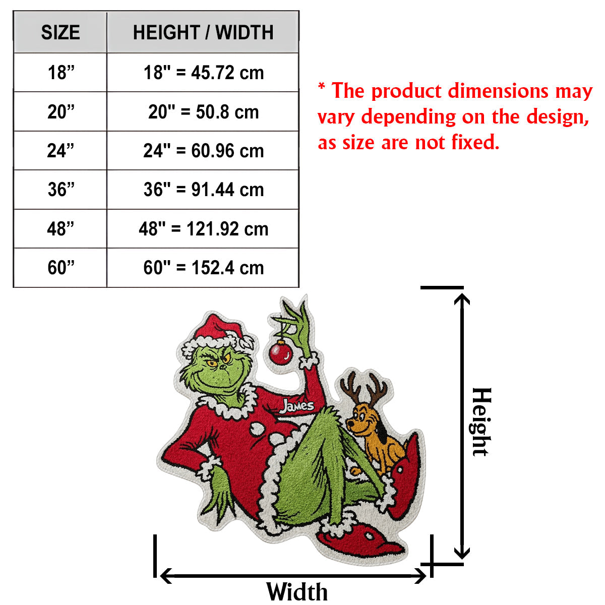 Merry Christmas - Personalized Stole Christmas Non-Slip Tufted Rug