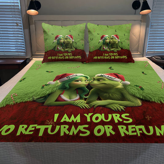 I Am Yours - Personalized Stole Christmas Blanket & Throw Pillow Set