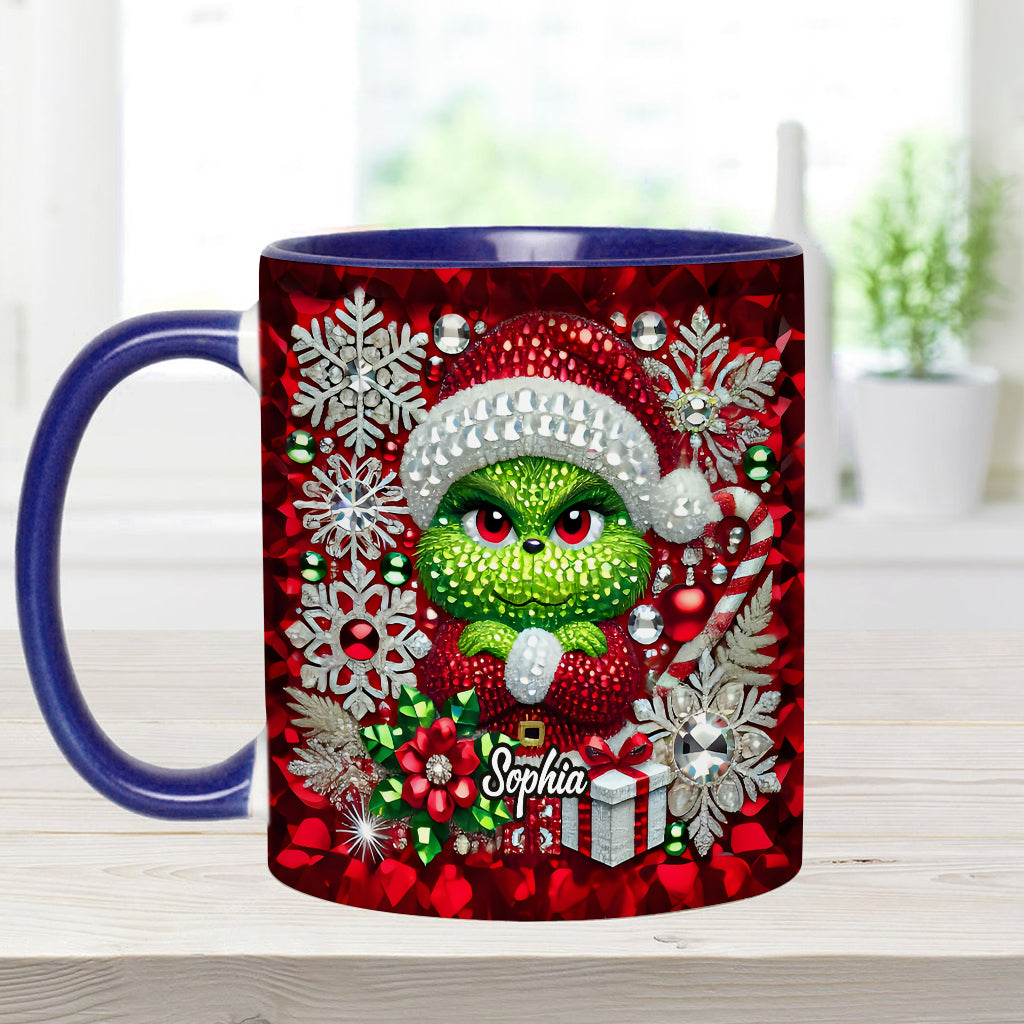 Merry Grinchmas - Personalized Stole Christmas Accent Mug