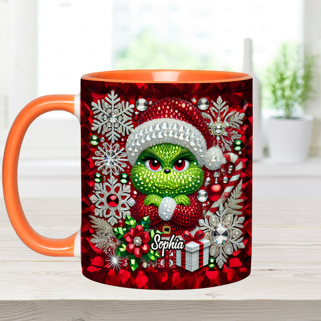 Merry Grinchmas - Personalized Stole Christmas Accent Mug