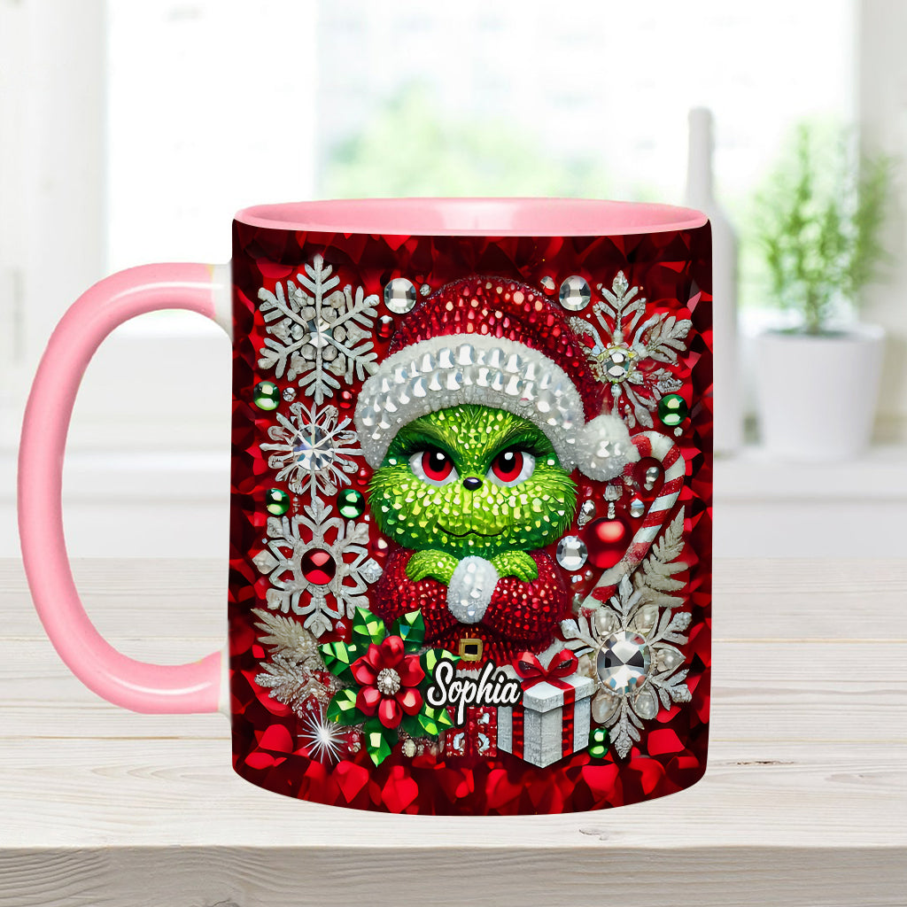 Merry Grinchmas - Personalized Stole Christmas Accent Mug
