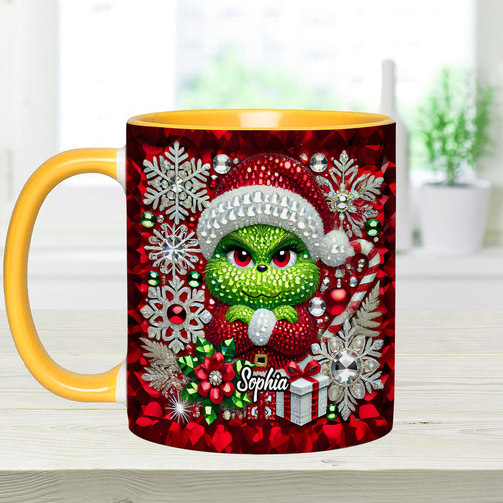 Merry Grinchmas - Personalized Stole Christmas Accent Mug