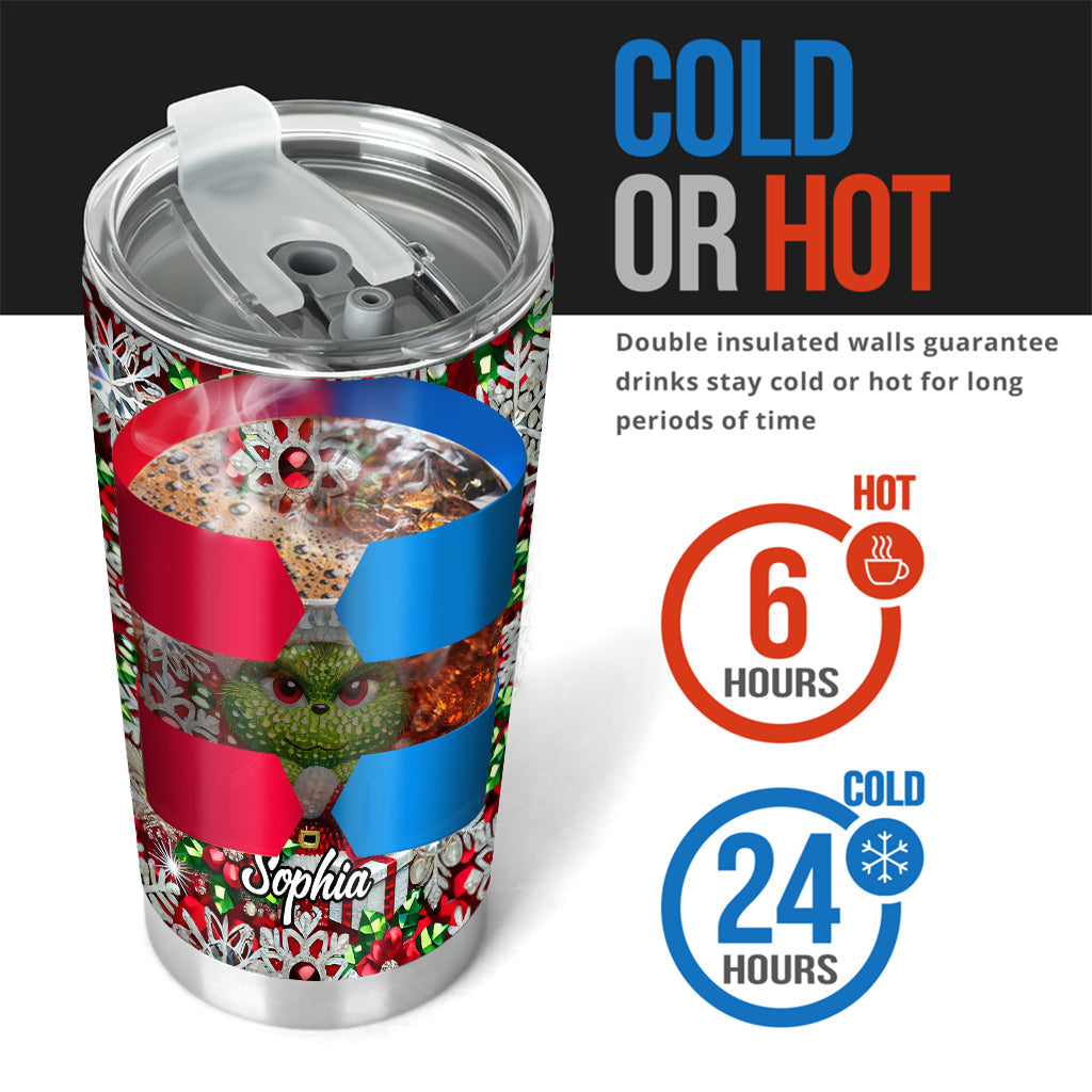 Merry Grinchmas - Personalized Stole Christmas Tumbler
