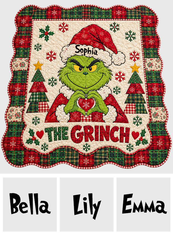 Merry Christmas - Personalized Stole Christmas Shaped Fleece Blanket