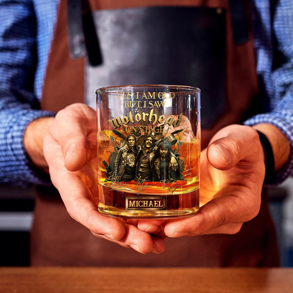 Motorhead sur scène - Verre à whisky Motorhead personnalisé