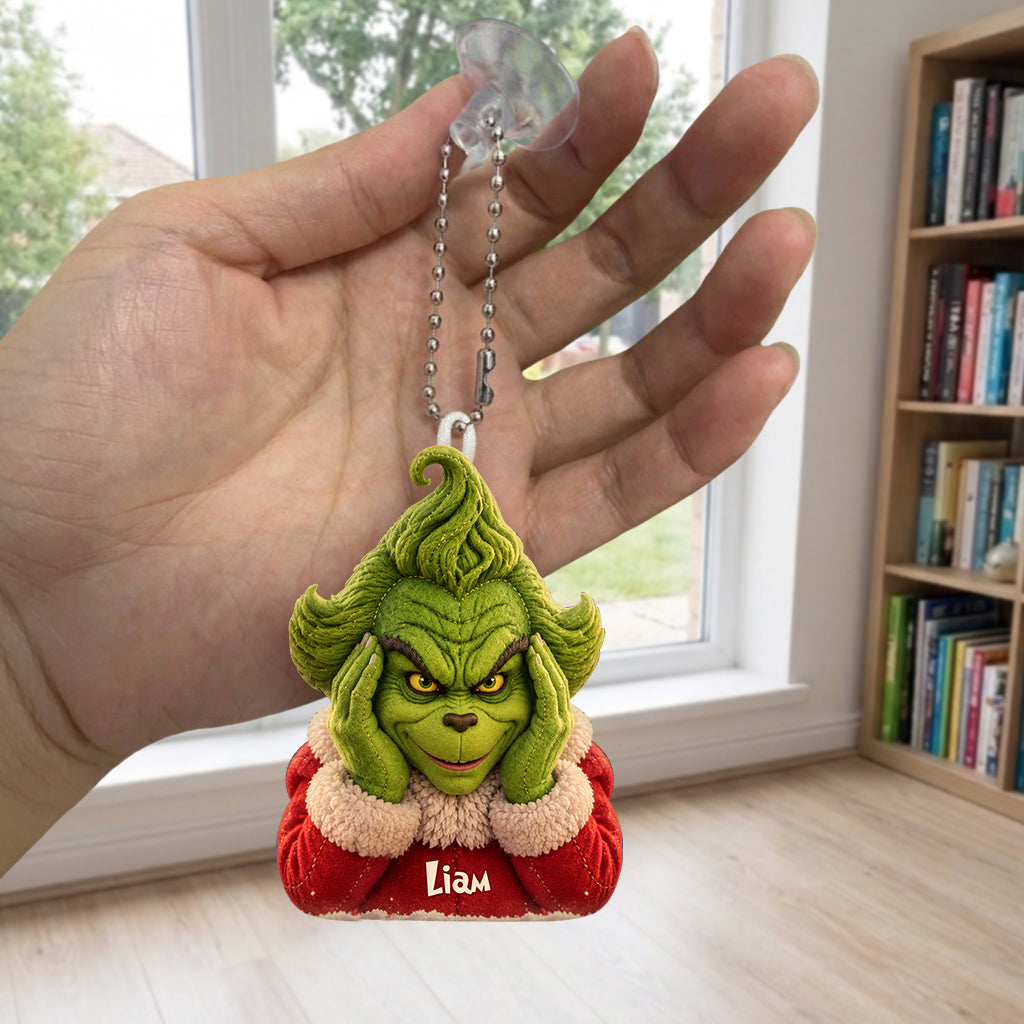Funny Christmas - Personalized Stole Christmas Plush Keychain