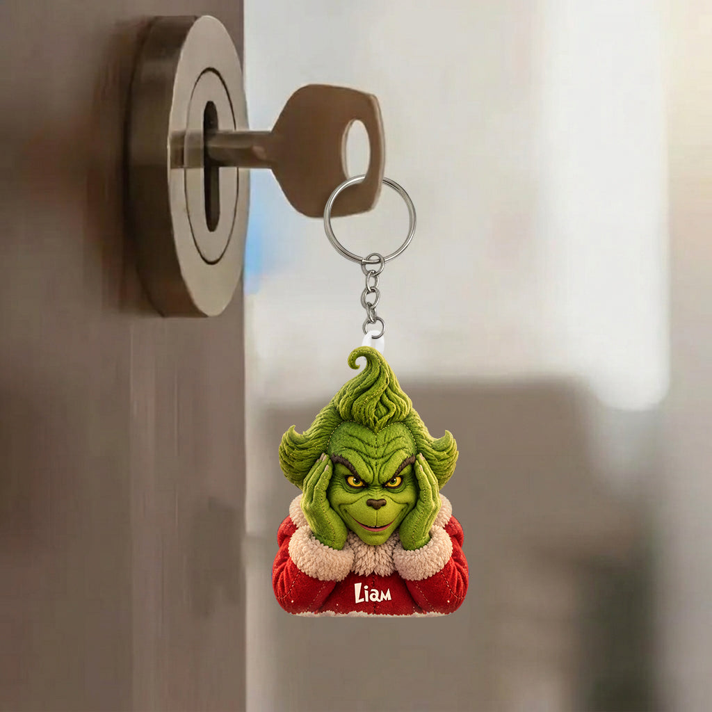 Funny Christmas - Personalized Stole Christmas Plush Keychain
