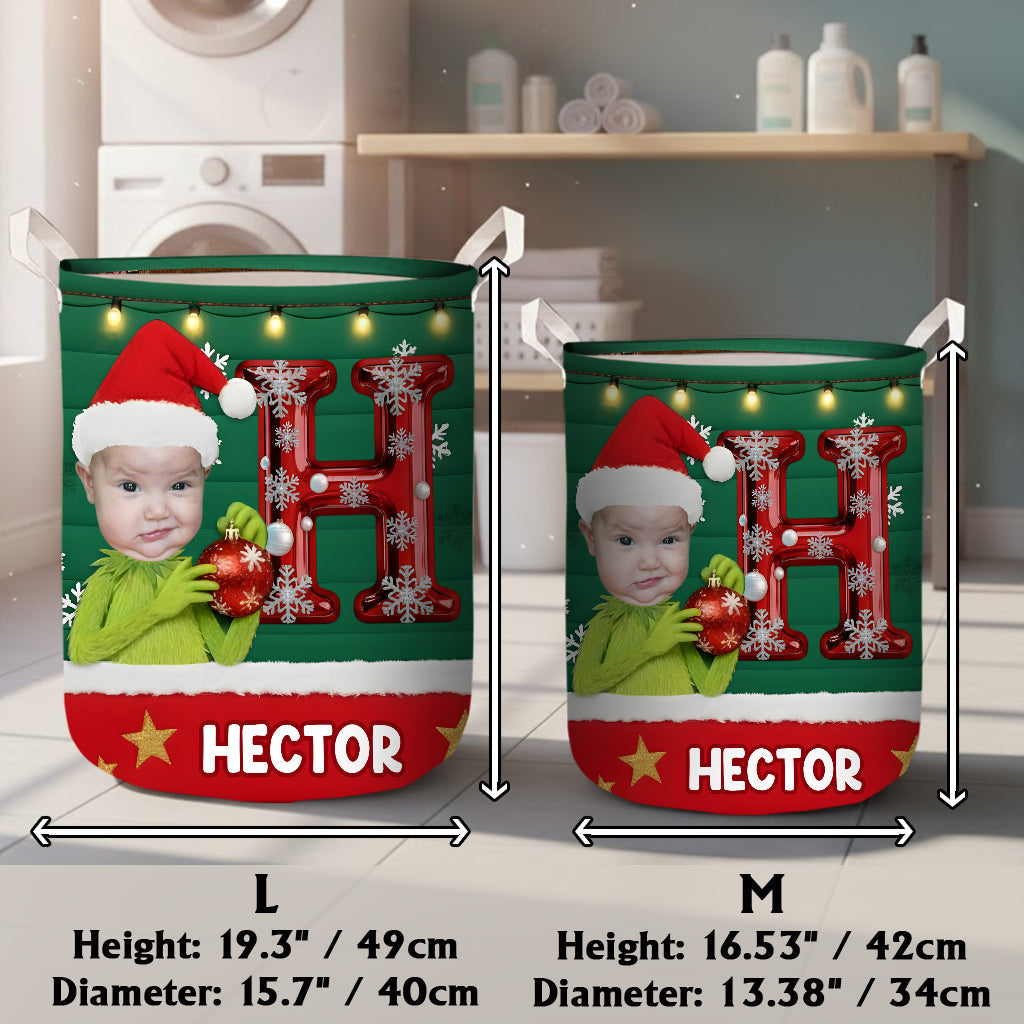 Merry Grinchmas - Personalized Stole Christmas Storage Basket