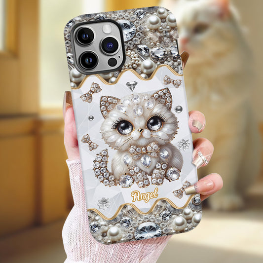 Coque de téléphone personnalisée avec motif chat persan « Love Persian Cat »