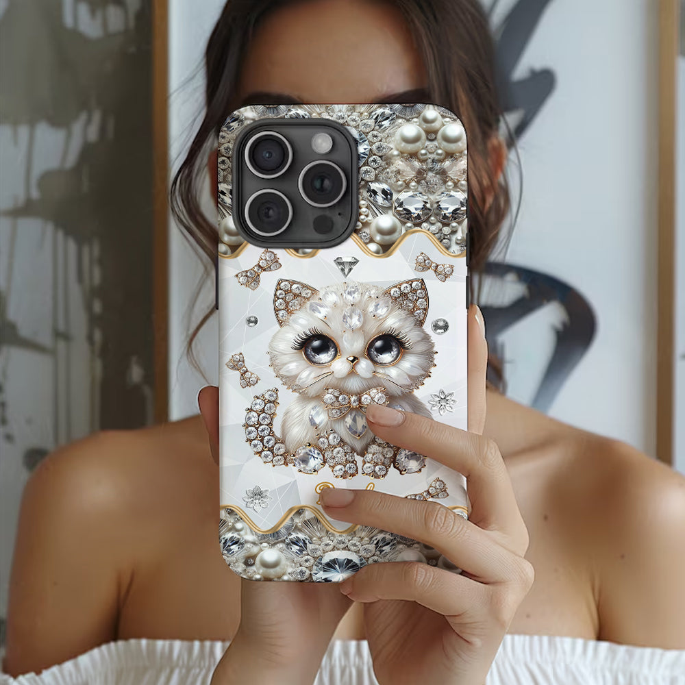 Coque de téléphone personnalisée avec motif chat persan « Love Persian Cat »