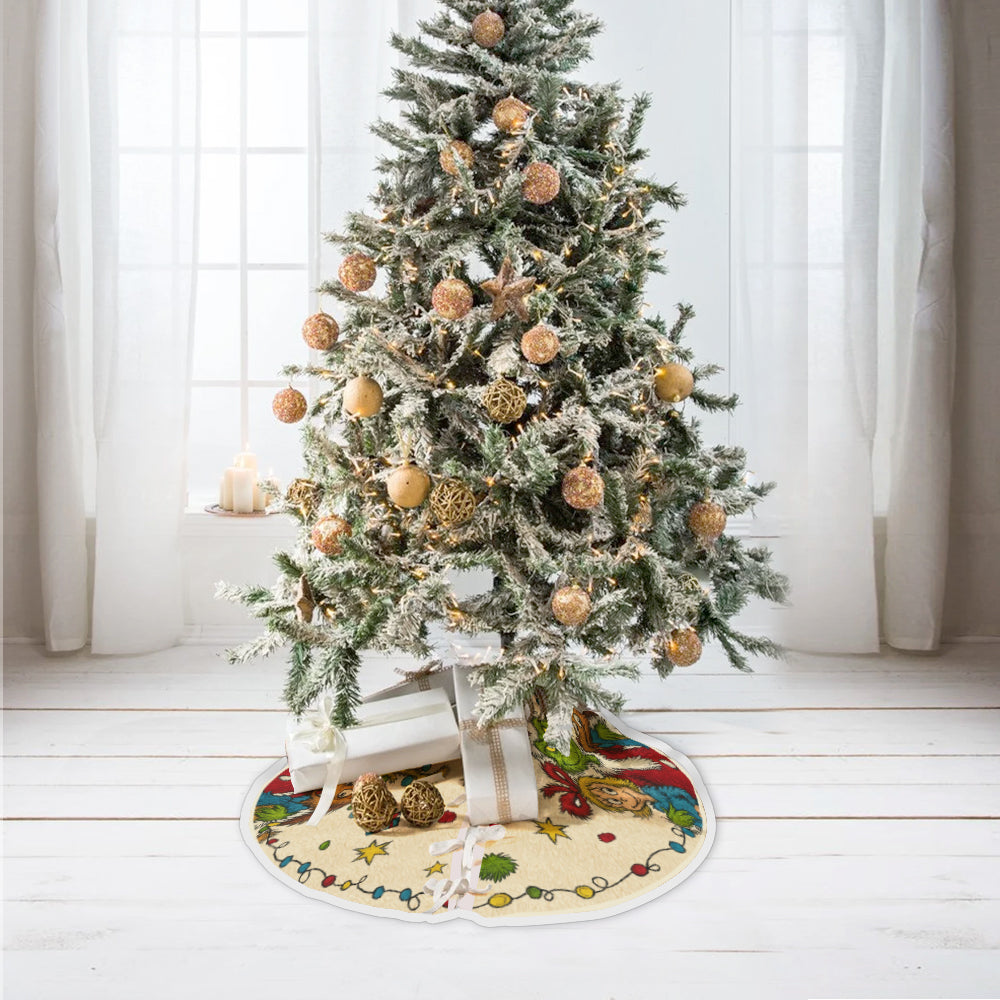 Merry Grinchmas - Personalized Stole Christmas Tree Skirt