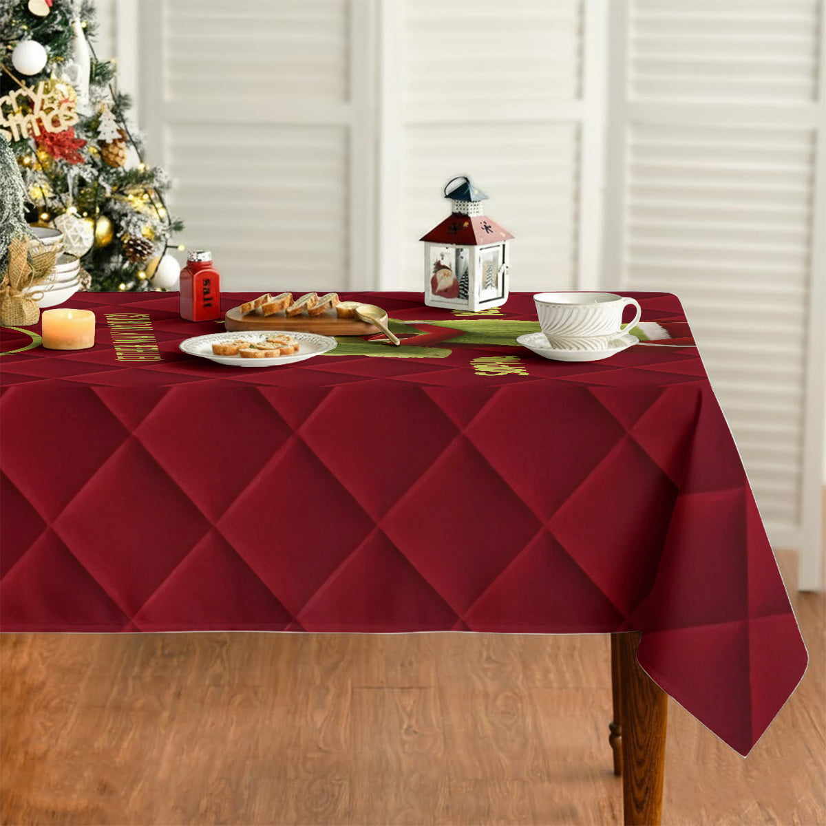 I Love You - Personalized Stole Christmas Table Cloth Cover