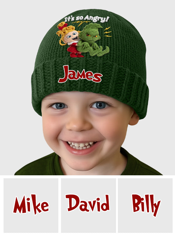 C'est tellement en colère - Bonnet de Noël personnalisé