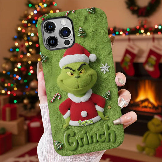 Merry Grinchmas - Personalized Stole Christmas Full Print Phone Case