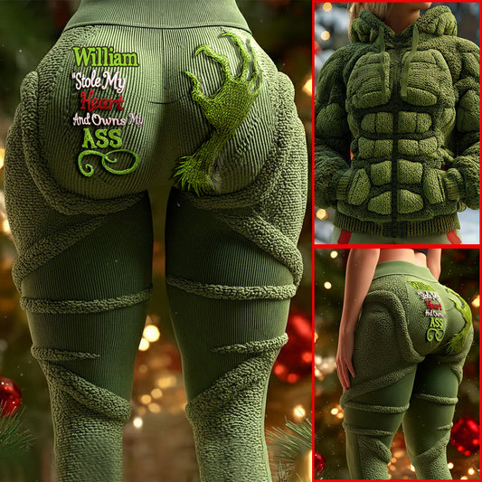 Merry Grinchmas - Personalized Stole Christmas Hoodie and Leggings