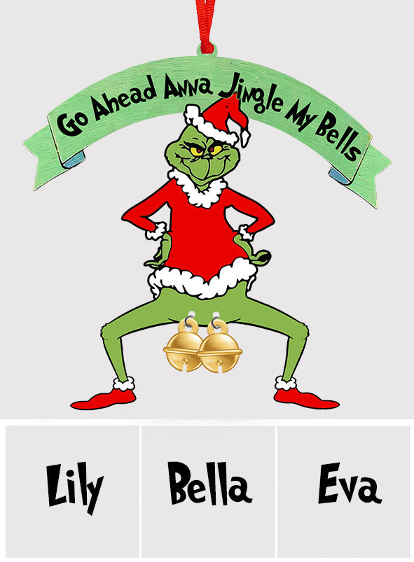 Jingle My Bells - Personalized Stole Christmas Ornament With Charm