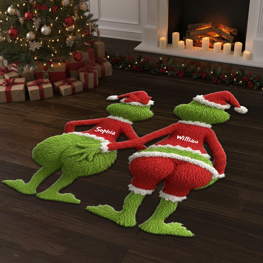 Christmas Movie Green Creature - Personalized Stole Christmas Non-Slip Tufted Rug