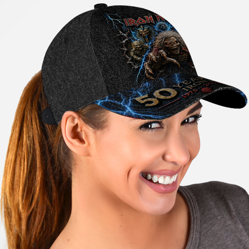 Rock Fans Gift Idea, Iron Rock Band - Personalized Music Band Classic Cap