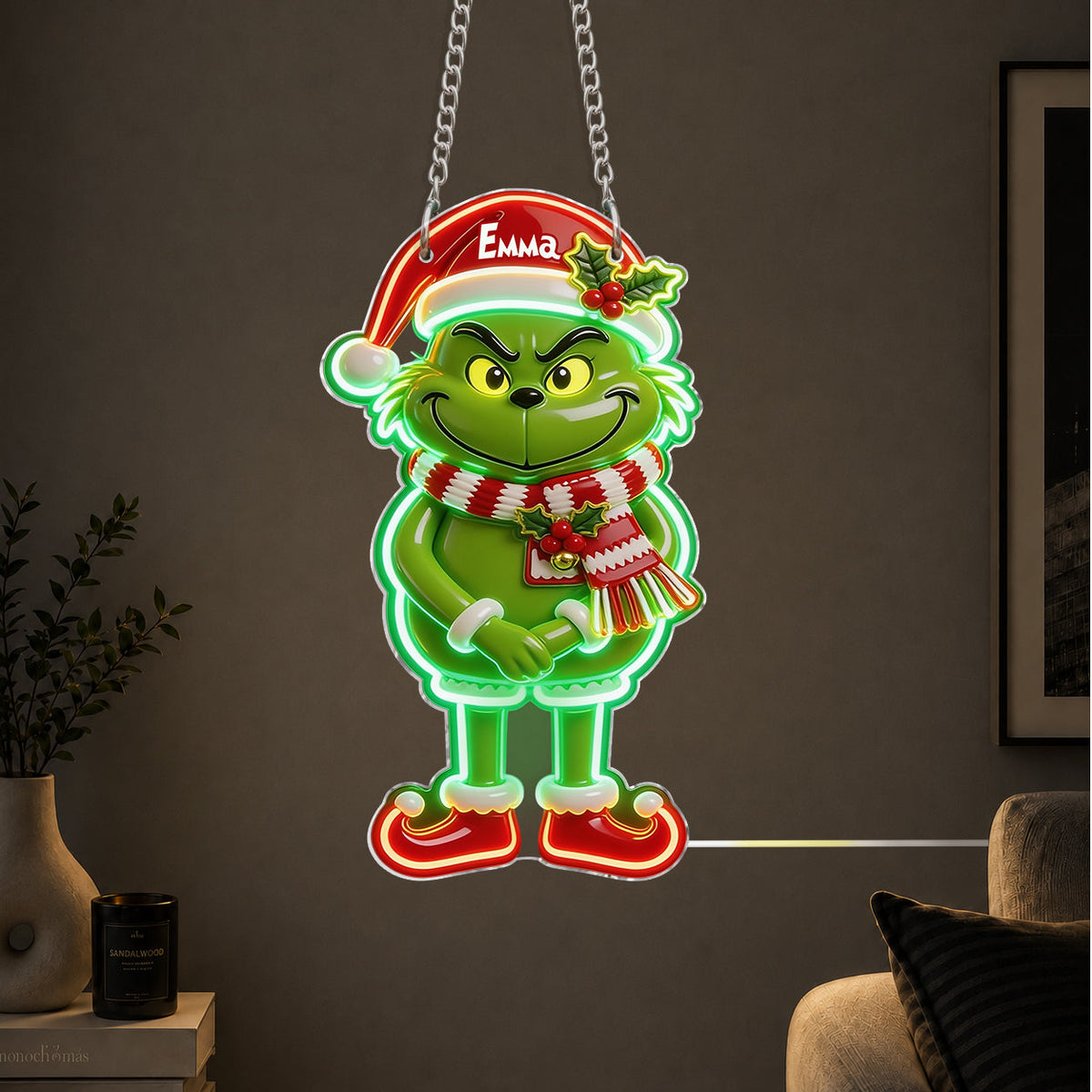 Christmas Time - Personalized Stole Christmas Neon LED Light Sign