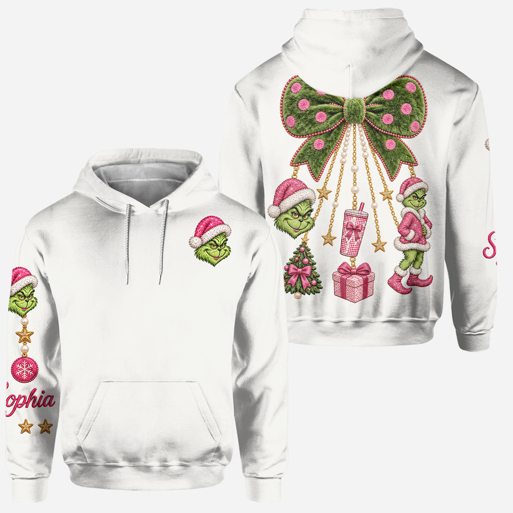 Merry Grinchmas - Personalized Stole Christmas Hoodie and Leggings