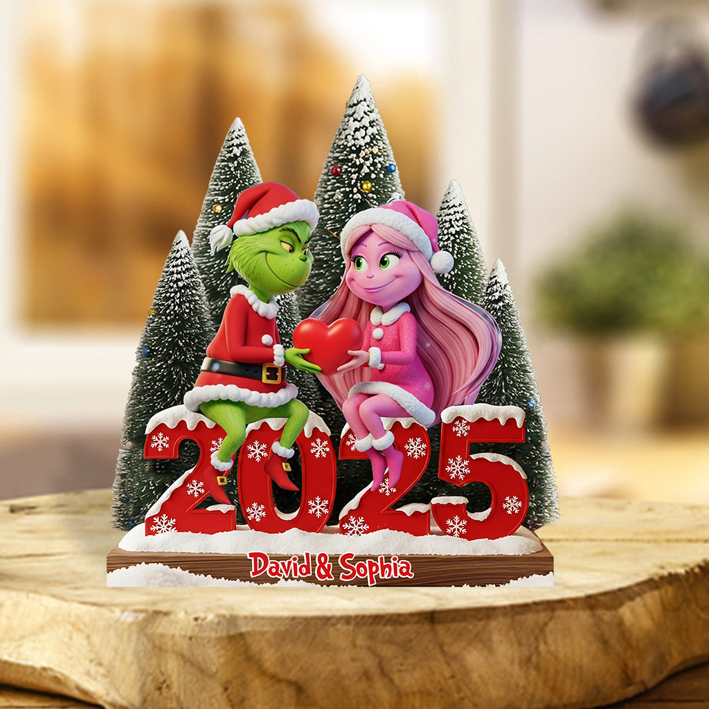 Joyeux Noël - Étole de Noël personnalisée sur plaque acrylique en forme personnalisée