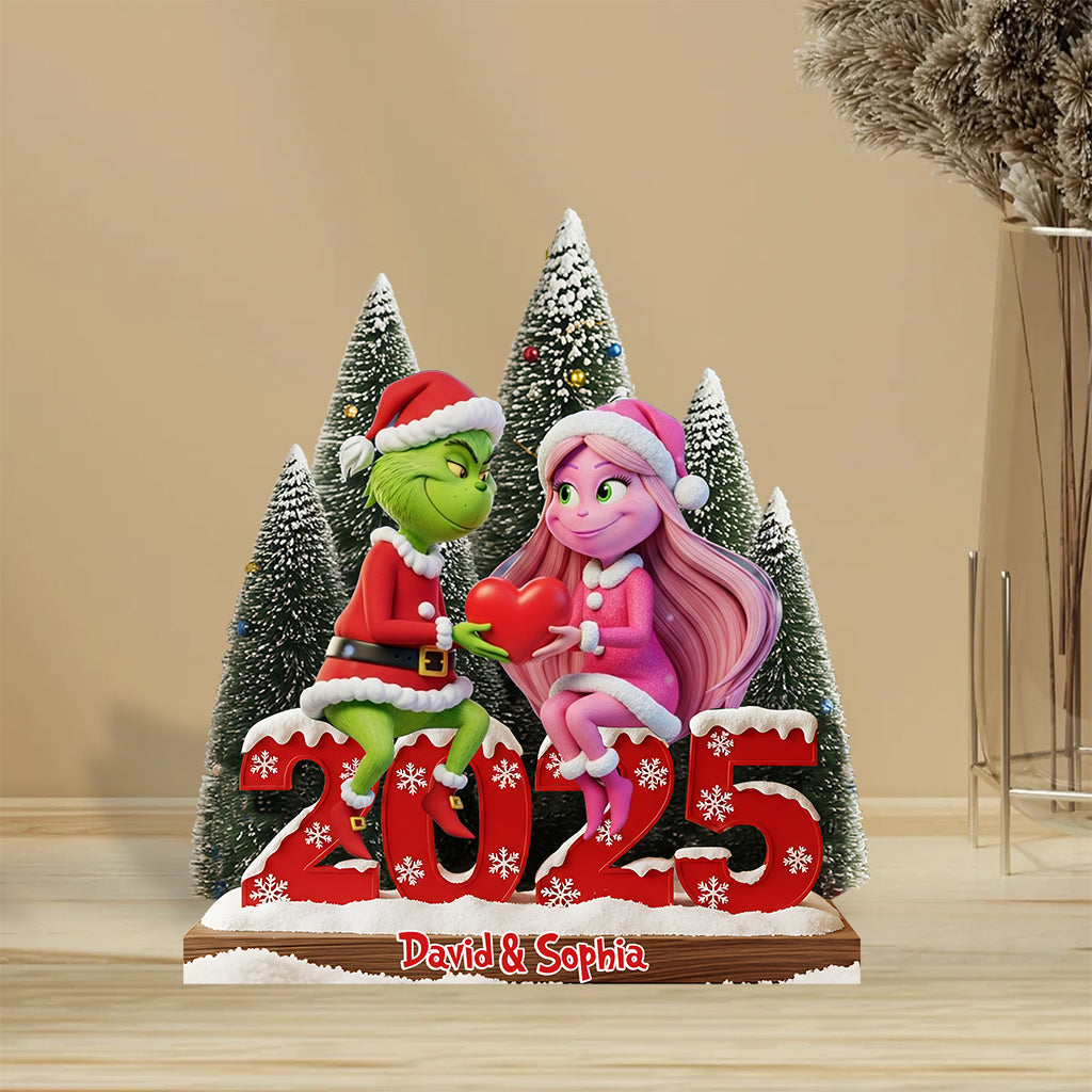 Joyeux Noël - Étole de Noël personnalisée sur plaque acrylique en forme personnalisée