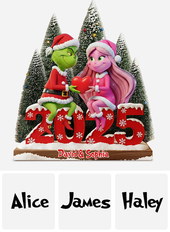 Joyeux Noël - Étole de Noël personnalisée sur plaque acrylique en forme personnalisée