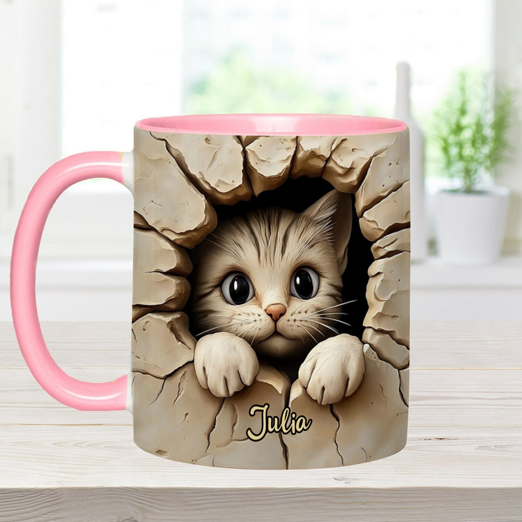 Mug personnalisé avec motif chat mignon