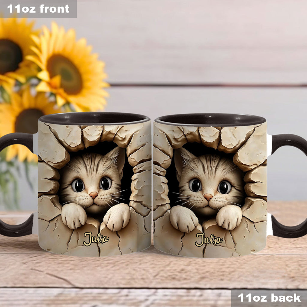 Mug personnalisé avec motif chat mignon