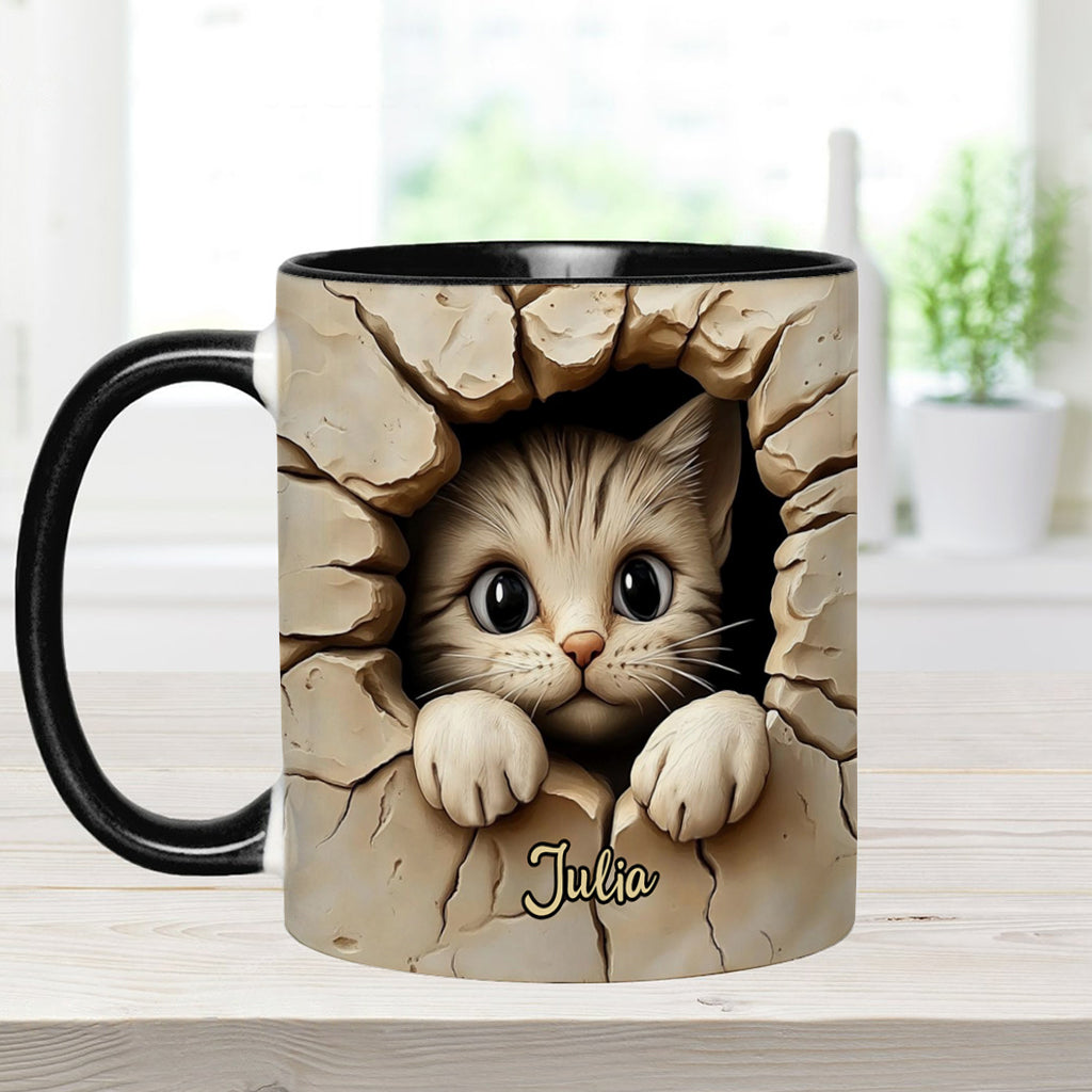 Mug personnalisé avec motif chat mignon