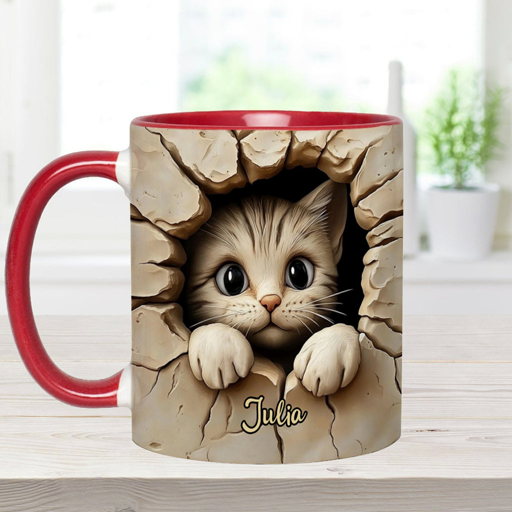 Mug personnalisé avec motif chat mignon