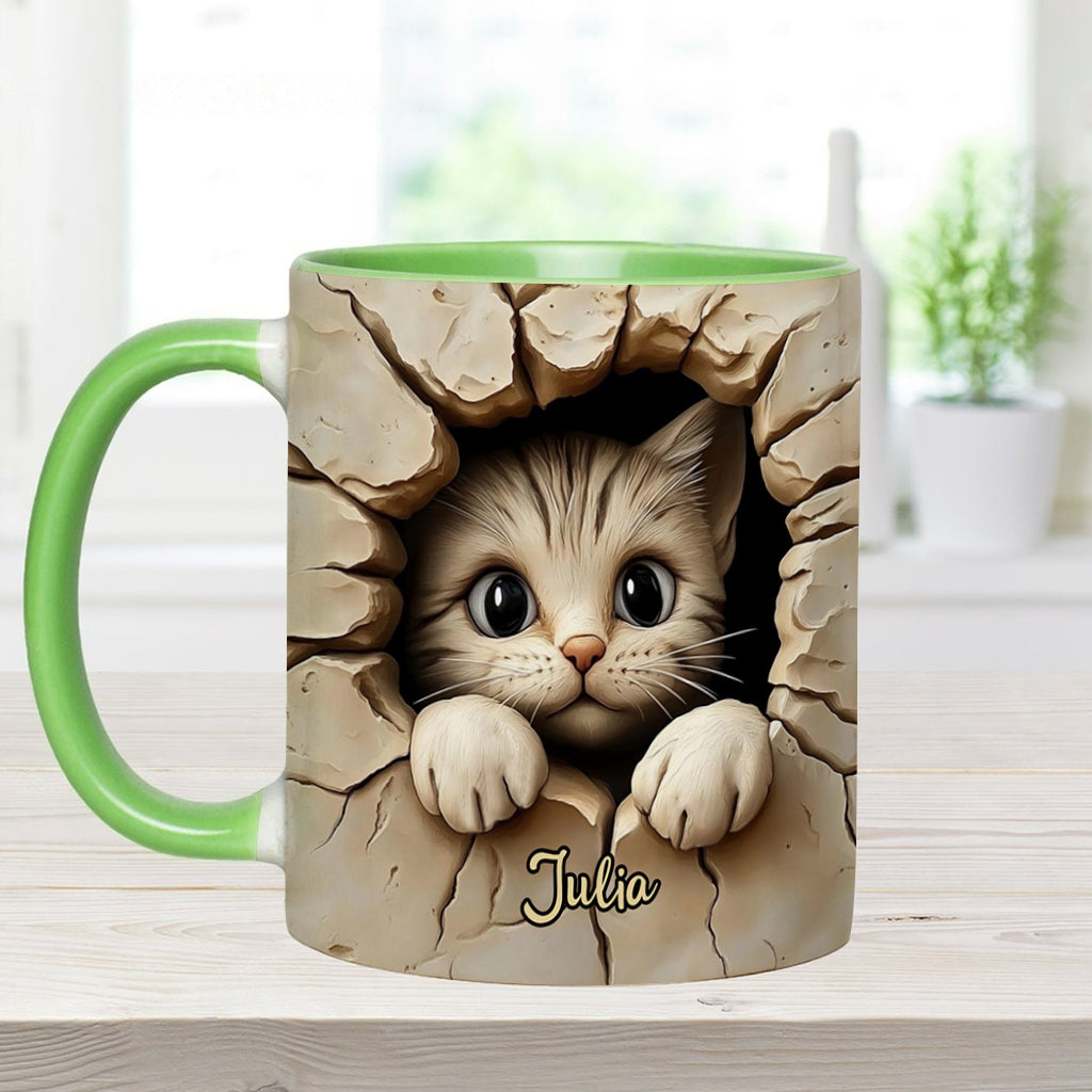 Mug personnalisé avec motif chat mignon