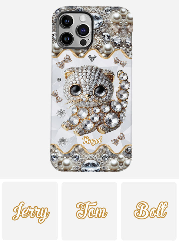 Coque de téléphone personnalisée avec motif chat Scottish Fold - J'adore le Scottish Fold