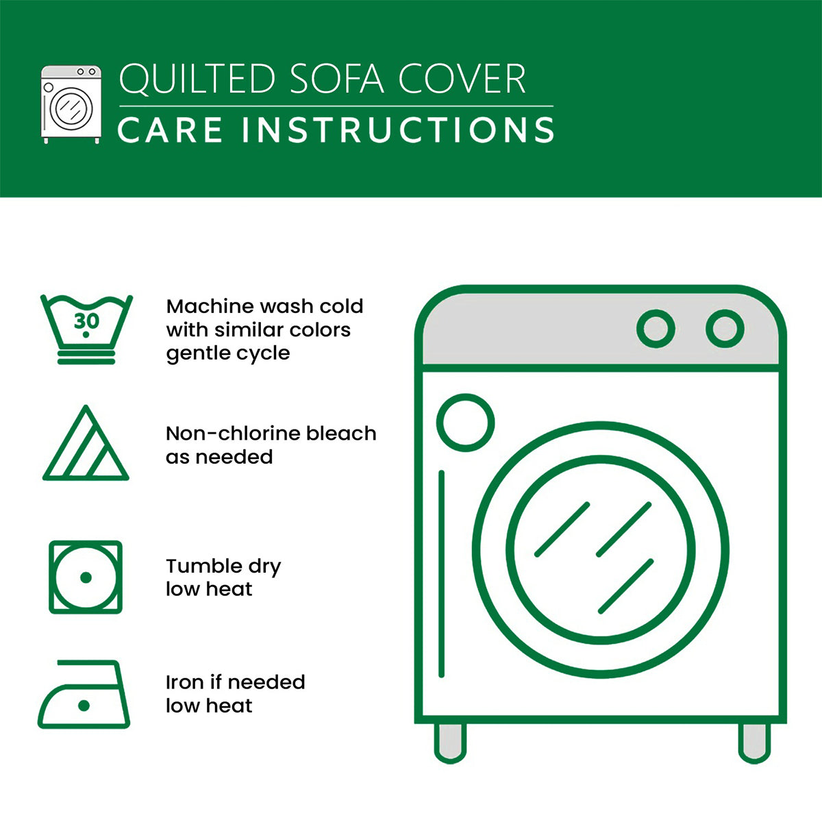 Ew People - Housse de canapé matelassée personnalisée « Étole de Noël »